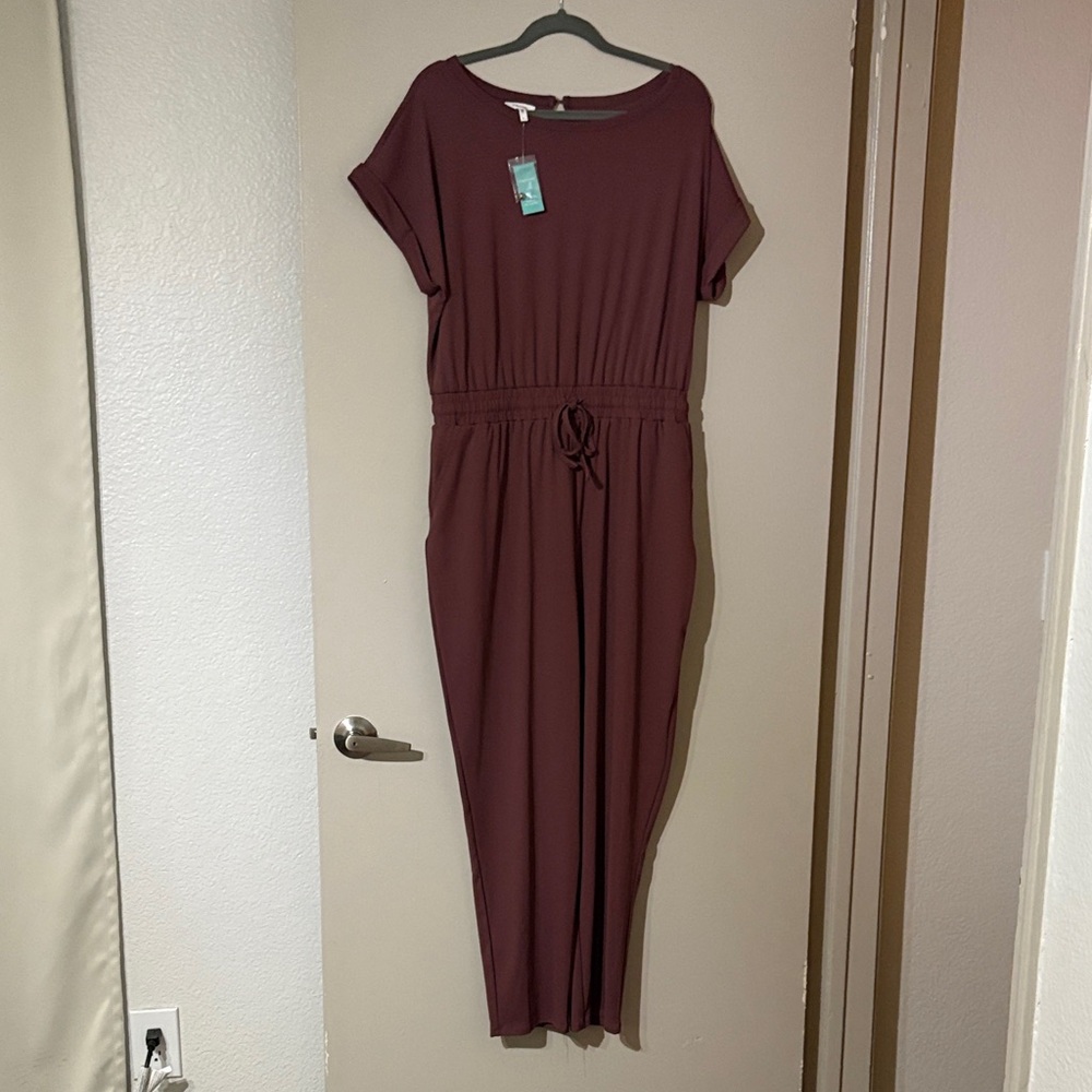 Maurices Wine Red Jumpsuit
